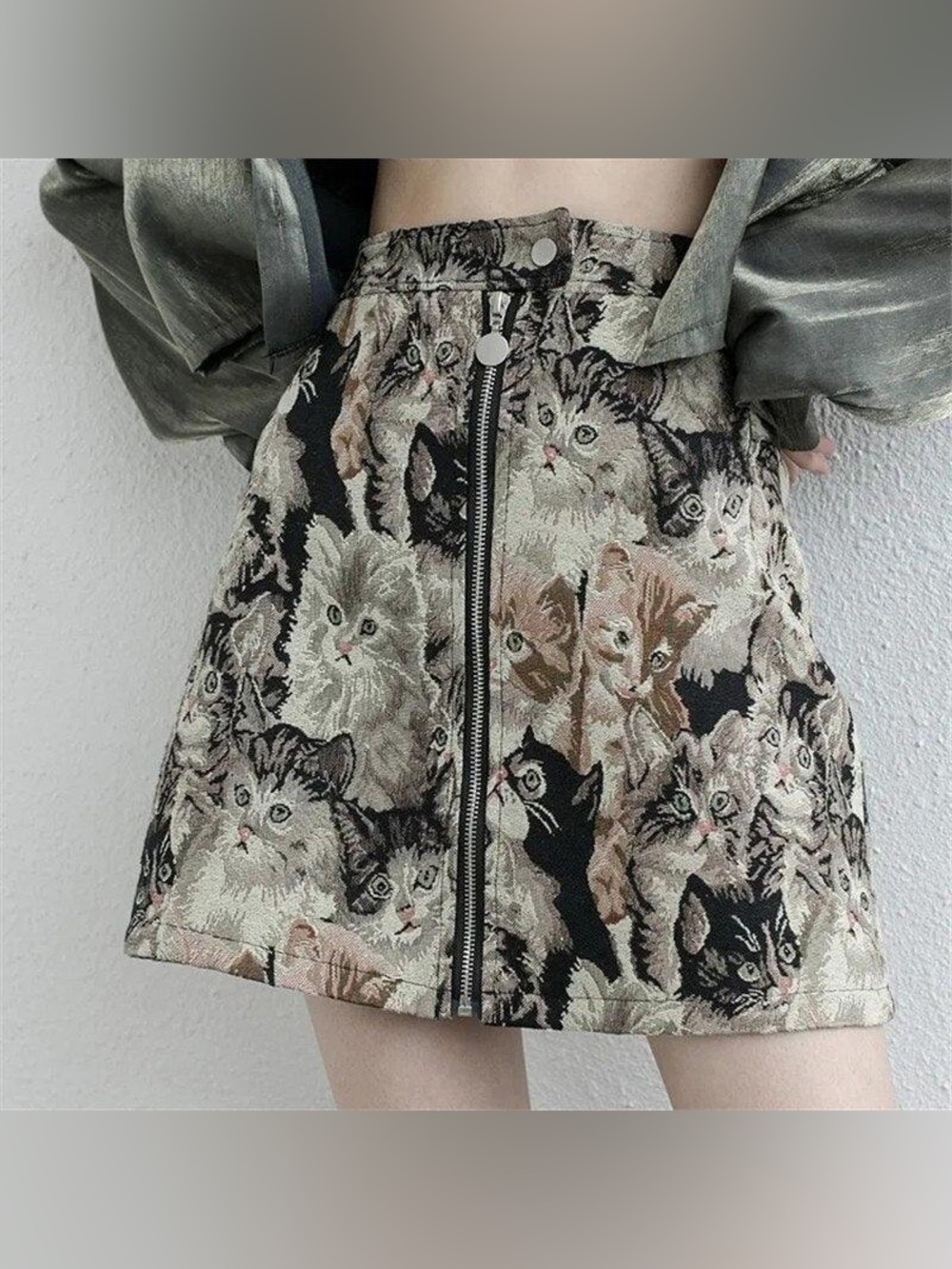 🔥 NEW Cat Print Skirt 🐈‍⬛